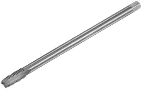 QUARKZMAN Metrische Gewindebohrer M10 x 1.25 H2 200mm Extra langer gerader Flöten-Gewindefräser Gewindeschneidwerkzeug