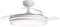 CRISTALRECORD Ventilador LED aspas plegables Moss Blanco 72W 7920Lm CCT Dim