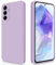GiiYoon Cover per Samsung Galaxy A55 5G Custodia in Silicone, Custodia Antiurto Case Sottile in Silicone TPU con Strato Interno in Fibra e Protezione della Fotocamera, Viola
