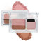 Apooliy Zweifarbige Lidschattenpalette mit Applikator, wasserfester Lidschatten, schimmernde Augen-Makeup-Palette, lang anhaltend