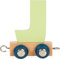 small foot Buchstabenzug Polar J aus Holz, Holzzug individuell kombinierbar, zum Dekorieren und Verschenken, 12580