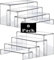 Deefongo 8 PCS Acrylic Risers for Display, 4-Tier Clear Rectangular Tiered Display Stand, Cupcake Dessert Stand, Product Display Shelf Stand (2 Sets)