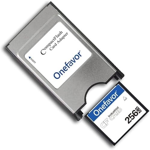 CompactFlash PC Card Adapter, PCMCIA Memory Card Reader CompactFlash to PC Card Reader Plug and Play Adapter (With CF 256M card)