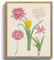 MHARTK66 Quadri Vintage Botanico Soggiorno con Cornice Legno, 20x25 cm Stampe da Parete Fiori Rosa Illustrazione di Fiori, Quadro Camera da Letto Su Tela Decorazioni Parete Desktop Arte Bagno Ufficio