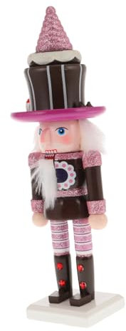 TOPBATHY Ornamento Schiaccianoci in Legno Decorazione Creativa Per Natale Piccolo Schiaccianoci Da Tavolo Fondo Antiscivolo Per Regali Festivi e Compleanni