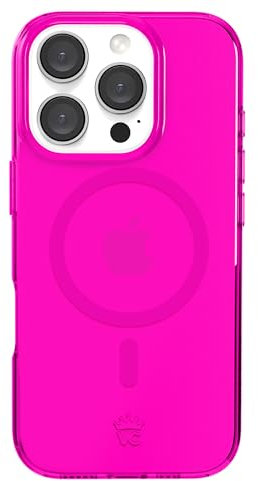 VELVET CAVIAR for iPhone 16 Pro Case Neon Hot Pink - Compatible with MagSafe [10ft Drop Tested]