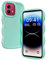 XINYEXIN Liquid Silicone Case for Motorola Moto G84, Wave Frame Curly Shape Cute Protective Case Soft Shockproof Bumper Cover - Green