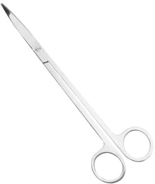 Milisten Ergonomic 25cm Stainless Steel Scissors Aquatic Plant Tongs Fish Tank Scissors Sharp Plant Pruning Tool