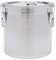 SUONTY 33 litri in acciaio inox, contenitore ermetico per alimenti, contenitore per cereali da cucina con coperchio