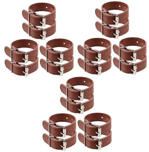 BESPORTBLE 3sets Bike Basket Straps Baskets Front Bike Basket Collapsible Bike Basket Pannier Bags for Bikes Bike Basket Belt Bike Basket Liner Bike Basket with Cup Holder Pad Brown 3pairs*3