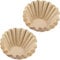HOTUT Korbfilter Kaffeefilter, 100 Stück Korbfilter Papier Kaffeefilter kompatibel mit Beem, Cuisinart, Phillips, Gastroback usw - Braun