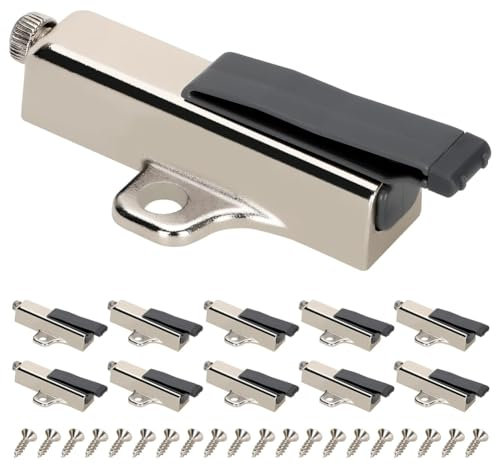 Vocdikficy 10er-Pack Soft-Close-Schrankdämpfer für Schranktüren/Kleiderschranktüren, Metall-Soft-Close-Schranktürdämpfer mit Schrauben