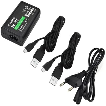 CHILDMORY Alimentation Adaptateur Secteur avec câble de Charge USB pour PS Vita 2000 Console