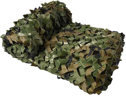 Tarnnetz 1,5 X 10 M 2 X 5 M 3 X 8 M 4 X 6 M 5 X 9 M Schattennetz Bundeswehr Wald Jagd Tarnnetz Sichtschutz Wald Landschaft Camping Garten Dekoration Sonnenschirm Sichtschutz Netz, 3.5x7m