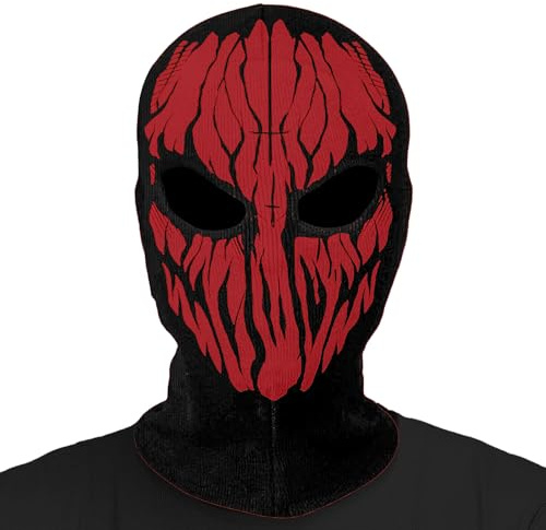 Joyincoser Ghost Maske Sturmhaube Taktische, Winddichte Skimaske für Helm Oder Airsoft Kombination für Rollenspiele, Halloween Cosplay
