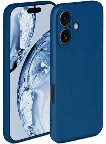 ONEFLOW Soft Case für iPhone 17 Hülle aus Silikon mit Kameraschutz, Silikonhülle mit erhöhtem Schutz fürs Display, Backcover Schutzhülle, weiche Handyhülle, Blau