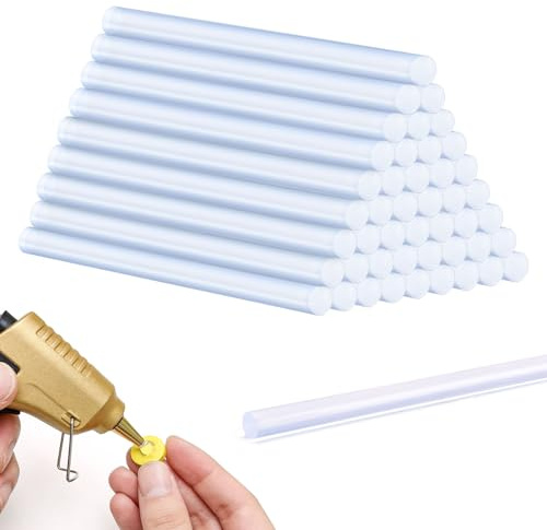 40 Stück Heißklebesticks 11 mm x 200 mm, Transparente Schnelltrocknende Klebestifte für Heißklebepistole, Universell Heißklebepistole Sticks für Heimwerken, Reparieren und Basteln
