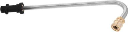 Housoutil Stainless Steel Pressure Washer Wand Extension Rod with Brass Quick Connectors High Pressure Lance for Car Washing and Outdoor Cleaning Compatible with Karcher Nozzle Extended