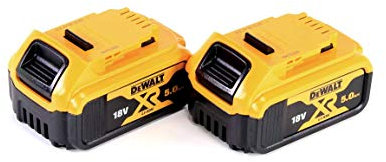 Dewalt DCB184-XJ Lot de 2 batteries lithium-ion XR 5 Ah, 18 V - 20 x 20 x 20 cm