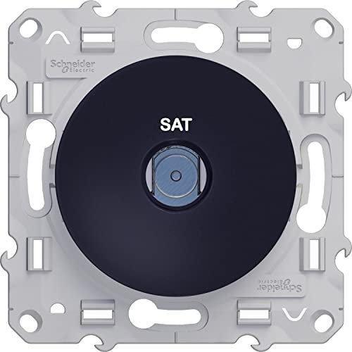 Schneider Electric - Odace, prise SAT Anthracite, à vis - S540446