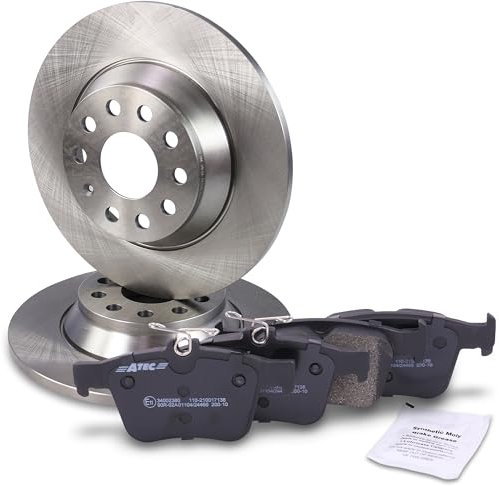 BESTPRICE Bremsenset Hinterachse inkl. Bremsscheiben Ø 300 mm Voll + Bremsbeläge hinten