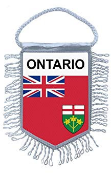 Akachafactory Wimpel mini Flagge Fahne flaggen miniflagge Kanada Ontario