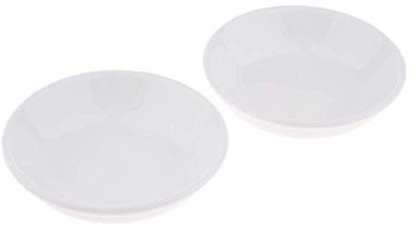 Tenlacum Elegante plato de cerámica para quemador de aceite eléctrico, difusor calentador (2 unidades), diámetro de 9,7 cm