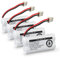 Kruta BT162342 BT262342 Cordless Phone Batteries Compatible with BT183342 BT283342 BT166342 BT266342 VTech CS6114 CS6419 CS6719 at&T EL52300 CL80111 Handset Telephone (Pack of 4)