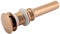 Kuuleyn Pop Up Waste Stopper,G1 1/4 Brass Bathroom Basin Sink Pop Up Drain Assembly Non-Overflow(Rose Gold)