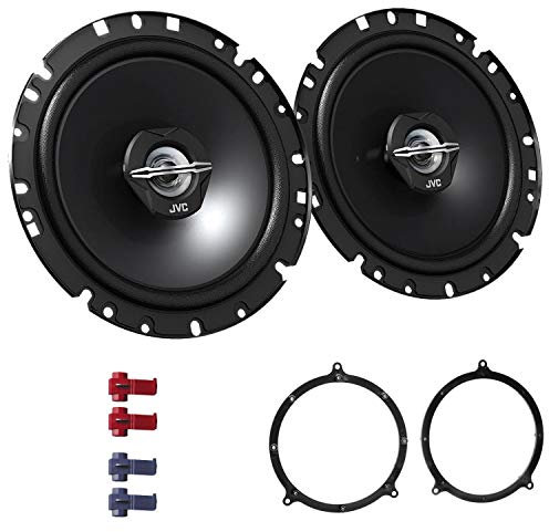 JVC CS-J1720X Lautsprecher mit Einbauset kompatibel mit Audi A6 Avant (C5/4B) 1998-2005 Türen vorne/hinten 600 W 170mm 2 Wege Koax