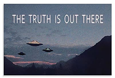 SHUIU Kunstdruck auf Leinwand, Motiv Truth Is Out There, 30 x 45 cm