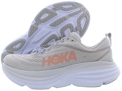 HOKA ONE ONE 1127952-HMLR Bondi 8 Running Shoes Female Harbor Mist/Lunar Rock 4