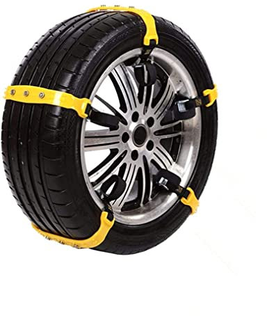 Queta 5pc Tyre Snow Chains - Universal Fitment 185mm-295mm - Snow Chains with Anti-Skid