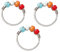Musihy Nasenpiercing Schmuck Ring, 3 Stücke Piercing Set Brustwarze Piercing Set Edelstahl Silber Runde Form mit Perlen