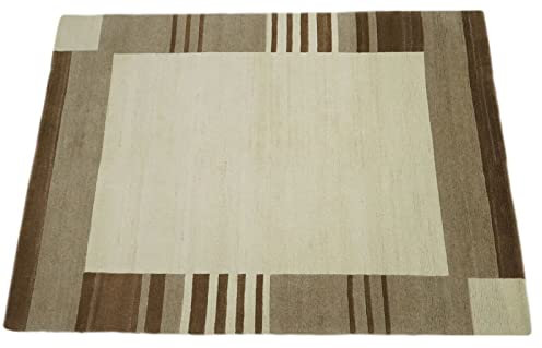 Nepal Teppich Handgeknüpft 100% Wolle Compatible with Braun Beige Grau Compatible with Orient 170X240 cm N775
