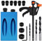 15 PCS Pocket Hole Jig Kit Screw Jig 15 Degree Angle Drill Guide Woodworking Tool Kit 6/8/10MM Joinery Carpentry Locator Tools