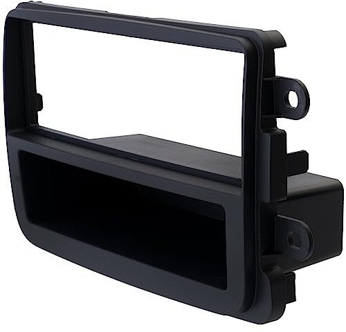 AERZETIX - C40940 - Cadre/façade/Adaptateur 1 DIN pour autoradio de Voiture - en Plastique - Compatible avec Dacia Dokker 2012+, Duster 2013+, Lodgy 2012+, Sandero 2013+
