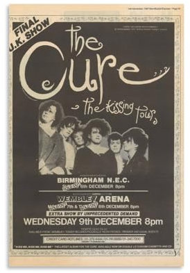 LAHTI The Cure Poster, dekoratives Gemälde, Leinwand, Wandkunst, 20 x 30 cm, Schlafzimmerdekoration