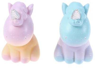 TOPBATHY 2St Christbaumschmuck Feengarten Einhorn-Verzierung Einhorn Miniatur Einhorn Spielzeug weihnachtsdeko Schmuck für zu Hause Einhorn Weihnachten schmücken Kunsthandwerk