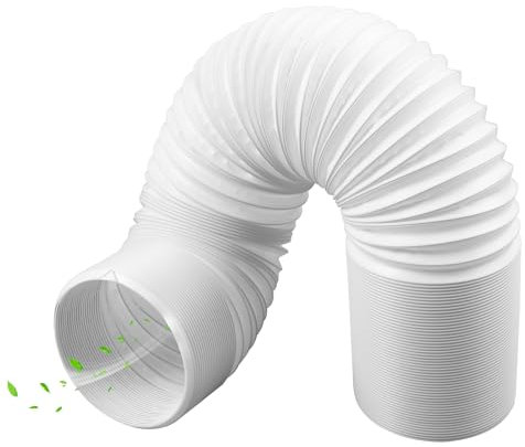 TIHOOK Tubo per condizionatori d'aria, 2 m Φ15 cm, tubo di scarico con filettatura in senso antiorario, per aria condizionata, cappa aspirante