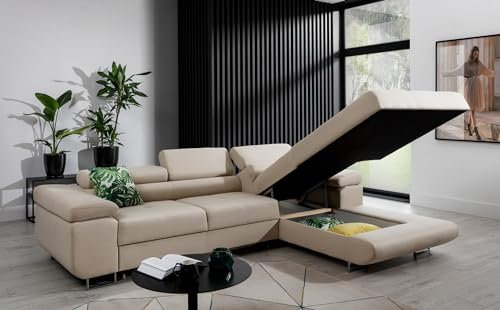VIENNA INTERNATIONAL FURNITURE Modell „ Armando“ ECKSOFA IN SAMTSTOFF V