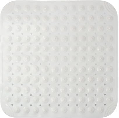 Duschmatte, Duschmatte rutschfest, Badewannenmatte rutschfest BPA Frei, Antirutschmatte mit Saugnäpfen, Weich auf den Füßen Rutschmatte Dusche, für Saunen, Duschräume Waschmaschinenfest, 48 x 48 cm