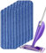 Toaren 6 Packs Lingettes Reutilisable pour Swiffer WetJet 30x14cm,Mop Pads Microfibres,Tampons Vadrouille Microfibre Mop Remplacement Tampon Vadrouille réutilisable pour frotter sols secs/humides,Bleu