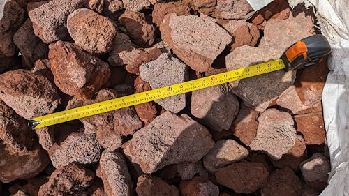 1KG Lava Rocks for Gas BBQ Fire pit Aquarium Chiminea Garden BBQ, Plants, Reptiles terrarium (1kg - 8cm Plus)