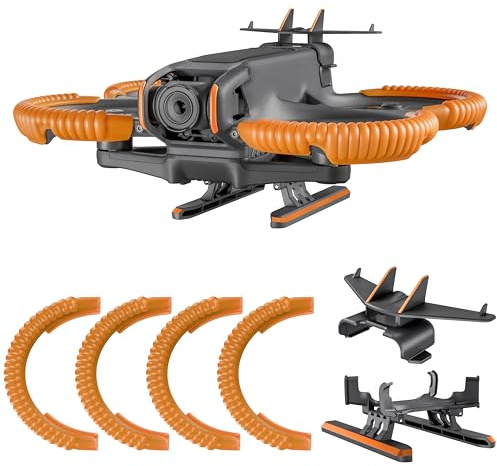 STARTRC 3-IN-1 zubehör für DJI Avatar 2,Propeller Schutz Guard +Leitwerk+Landefüße Erweiterte Fahrwerk Landegestell für DJI Avatar 2 fly more combo Protection Schutz(Nicht inklusive Drohne)