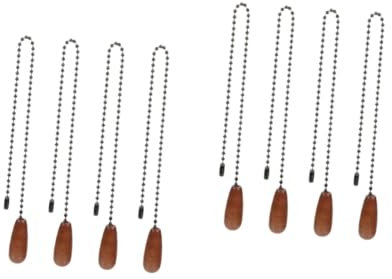 Gadpiparty 8stücke Vintage Holz Deckenventilator Kettenverlängerung Teiliges Dekorative Pull Chain Für Deckenleuchten Lampen Und Vorhänge Stilvolle Raumgestaltung