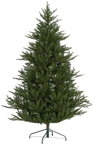 HOMCOM Künstlicher Weihnachtsbaum 180 cm mit 2380 Spitzen für Drinnen | Künstlich Tannenbaum, Christbaum Weihnachtsdeko, Inkl. Klappbar Metallständer