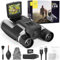Binocolo fotocamera per adulti, 2,4 pollici 48MP Immagini 2.5K Videos Camera 12X Ottico Zoom Digitale 8X, Binocolo per Bird Watching Caccia Avventure all'aperto
