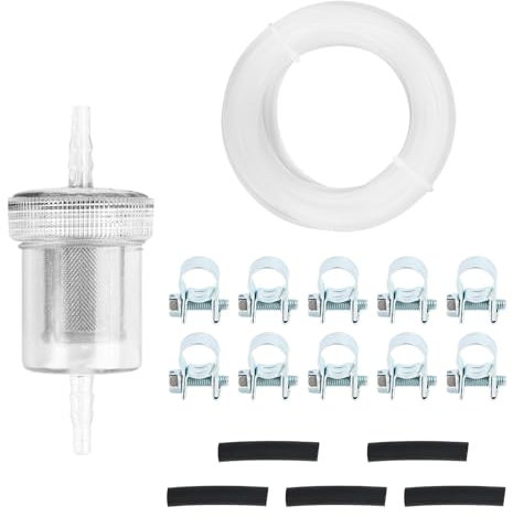 MotorMinds Fuel Standpipe, Heating Fuel Tank Transmitter Standpipe with 1 Oil Filter + 5 Connecting Pipes + 10 Hose Clamp + 5 m Fuel Hose for Eberspacher Webasto Heating System