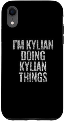 Hülle für iPhone XR Ich bin Kylian und mache Kylian Things Funny Vintage